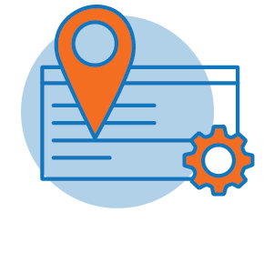 Location Pointer on Paper with Gear