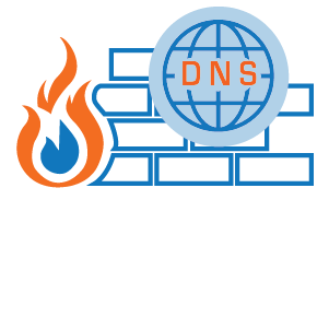 DNS in World with Brick Wall on Fire