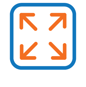 scalable capacity icon