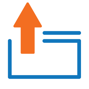 box with arrow pointing up