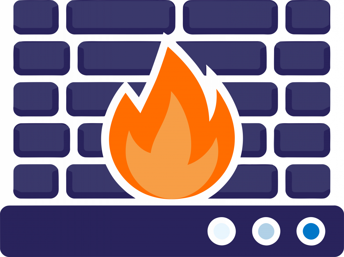 fire on top of a brick wall